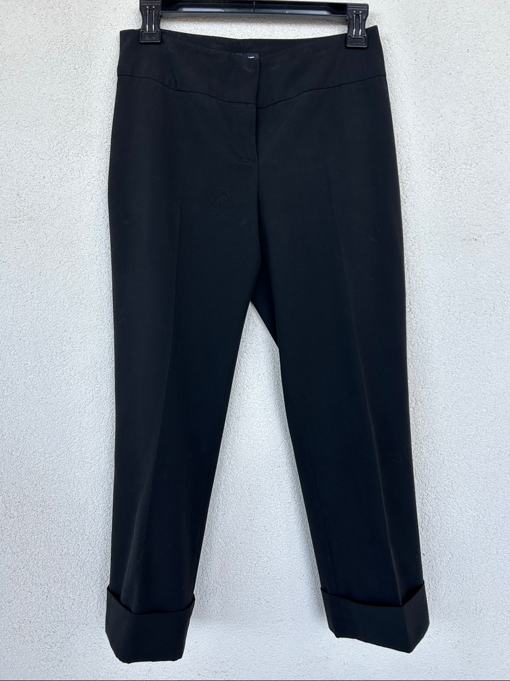 Virtue Black Cropped Stretch Cuffed Pants